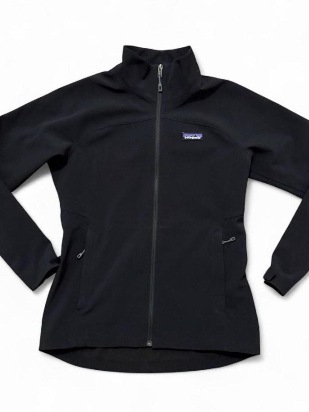 Patagonia black women's Adze soft shell full zip Jacket